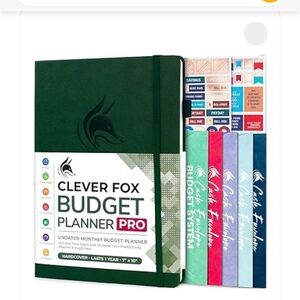 Clever fox hardcover 7x10 Monthly Budget Planner journal